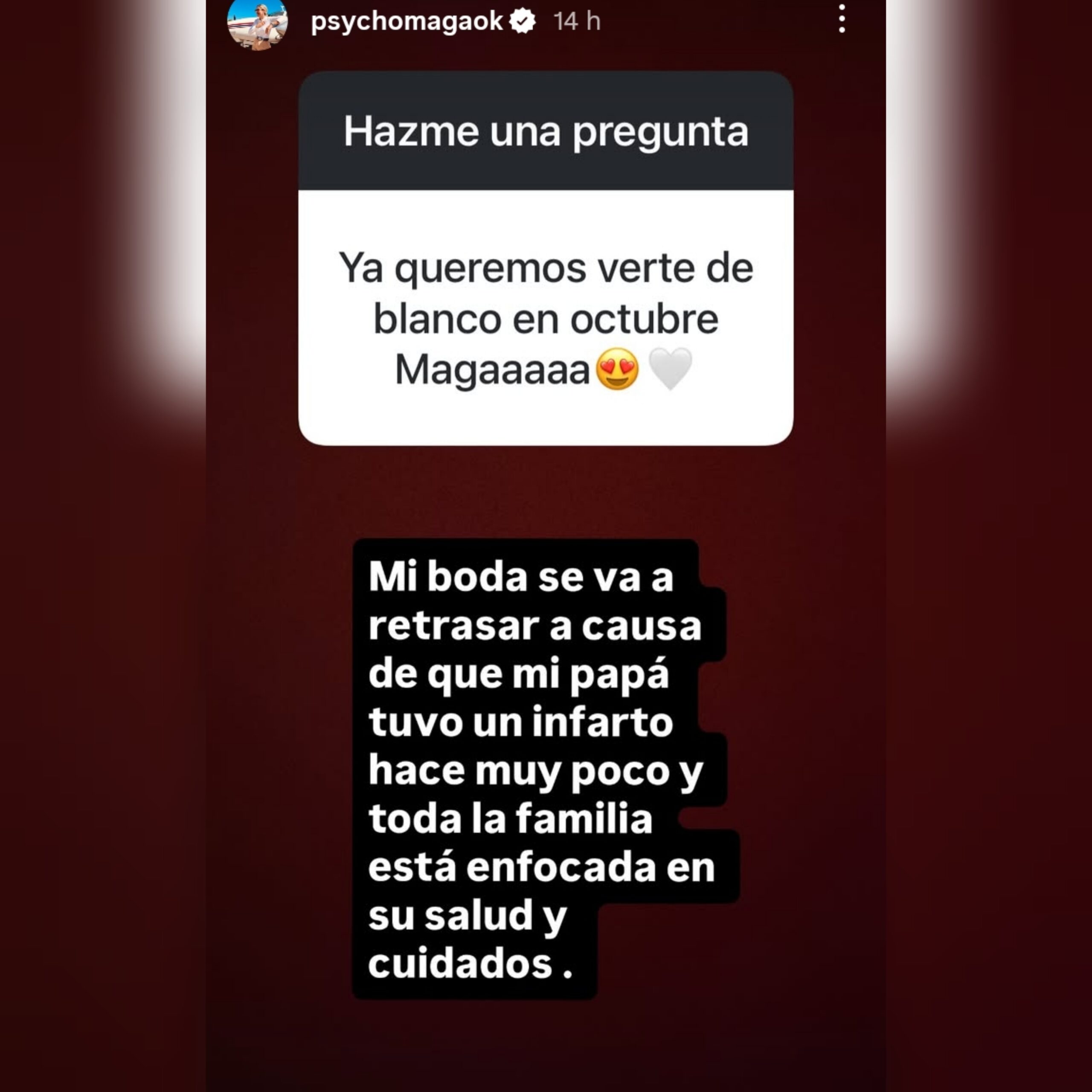 ¡Maga Caballero suspendió su boda que iba a ser en octubre!