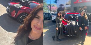 Ámparo Velázquez pureó por su nueva camioneta, ¡y atendé qué le recordaron!
