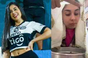 Rosy Alderete: infusión y toalla antes de ir a la cancha