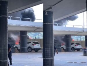 (VIDEO). Principio de incendio en el Aeropuerto Silvio Pettirossi ya fue controlado