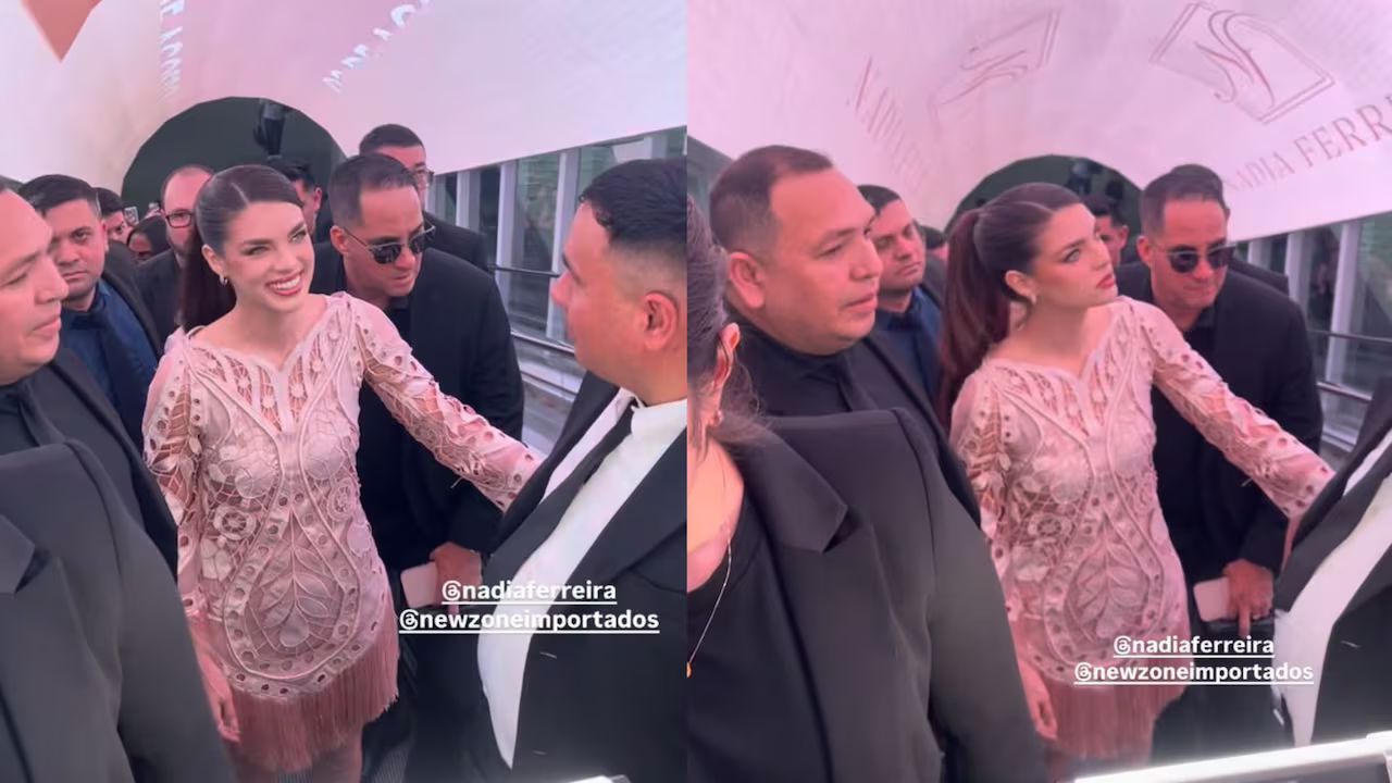 (VIDEO) ¡Feroz lalada por la cantidad de seguridad que tuvo Nadia Ferreira!