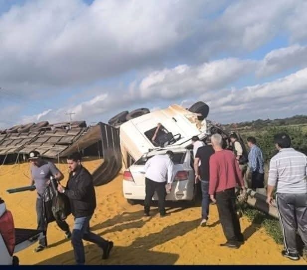 Tras varias horas liberan una parte de la ruta tras feo accidente