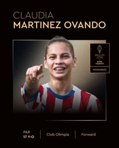 ¡Pelotera paraguaya nominada en los premios Women’s Kopa Trophy!