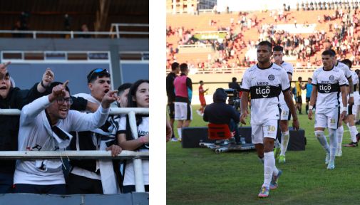 ¡Hinchas de Olimpia que se quedaron hasta el final gritaron de todo a sus jugadores!