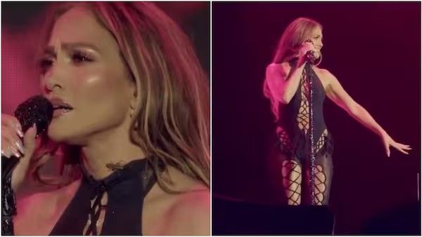 (VIDEO) Se le sube un grillo a Jennifer López en concierto ¡y ella reacciona así!