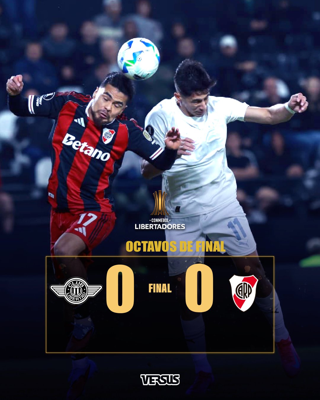 Libertad y River Plate igualaron sin goles por Copa Libertadores 2025