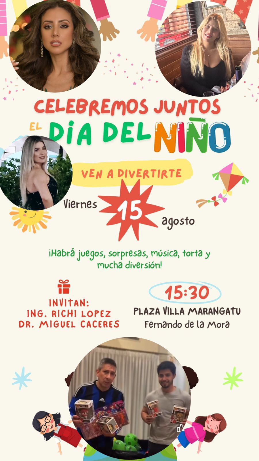 Día del niño con famosos