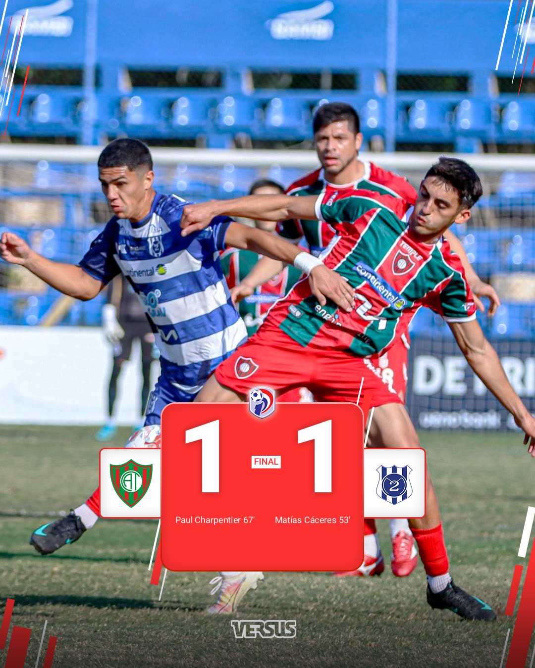 Atlético Tembetary logró un heroico empate ante 2 de Mayo