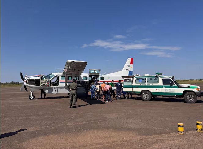 Policía herido en Yby Yaú es trasladado a Asunción