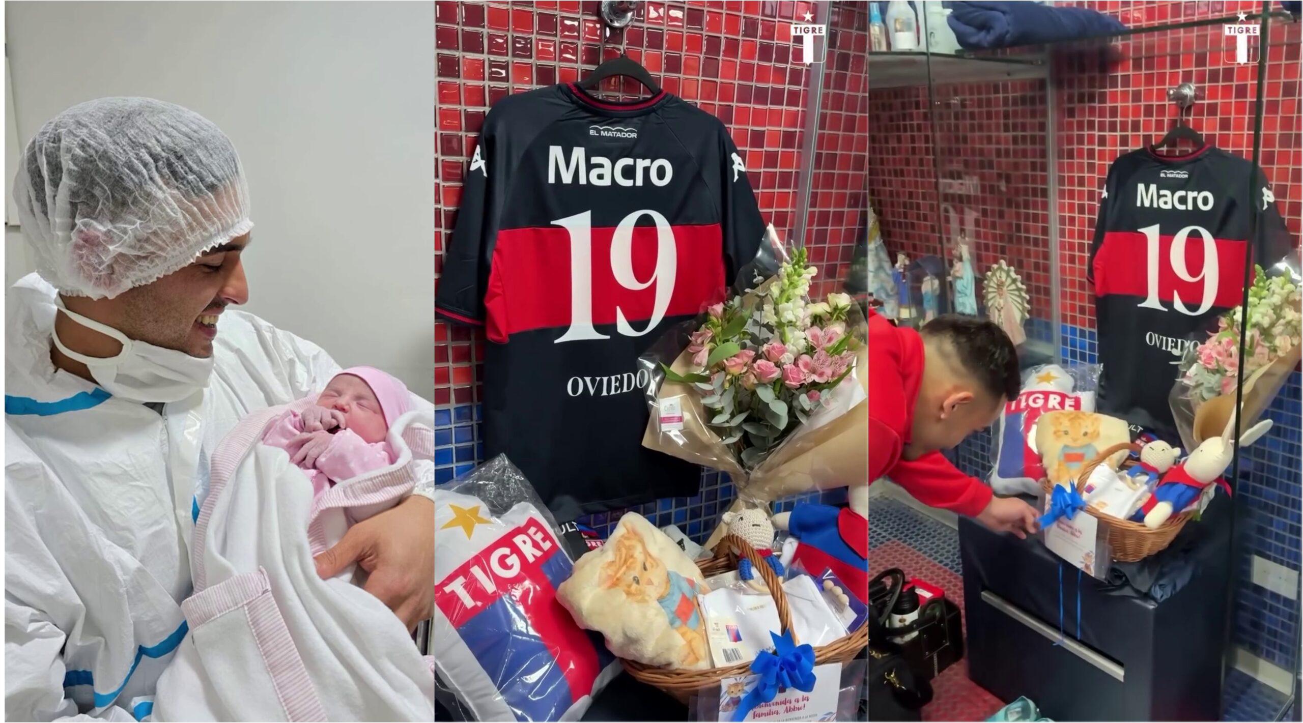 (VIDEO) El pelotero Alfio Oviedo fue papito jey y ¡mirá cómo le homenajeó su club!