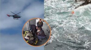 Sobrevivió calentándose con su propio pipí y se salvó del ataque de lobos marinos