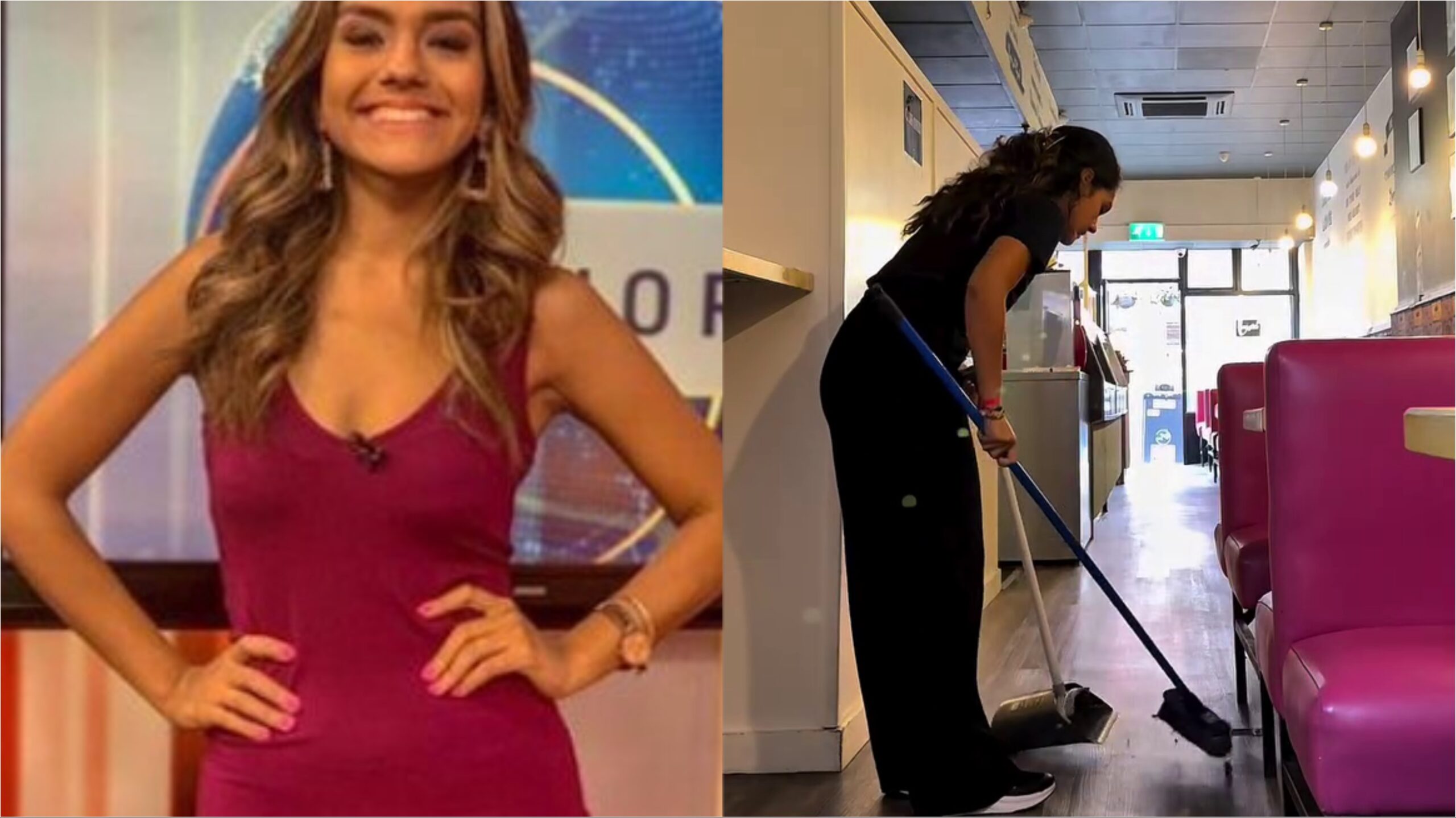 (VIDEO) ¡De presentadora de noticias en TV a limpiadora en Irlanda!