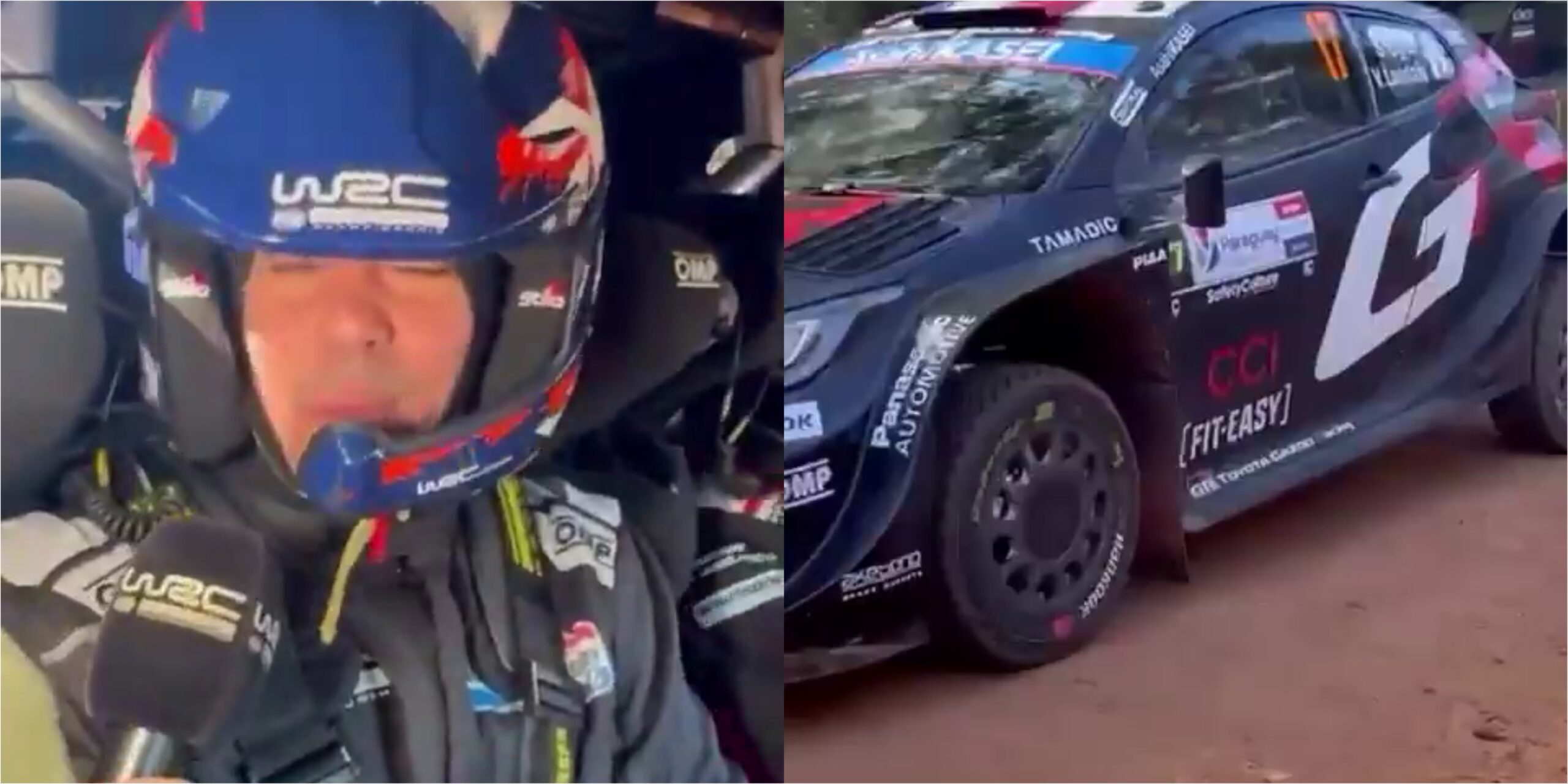 (VIDEO) ¡Santi Peña demostró sus dotes de copiloto de un campeón mundial!