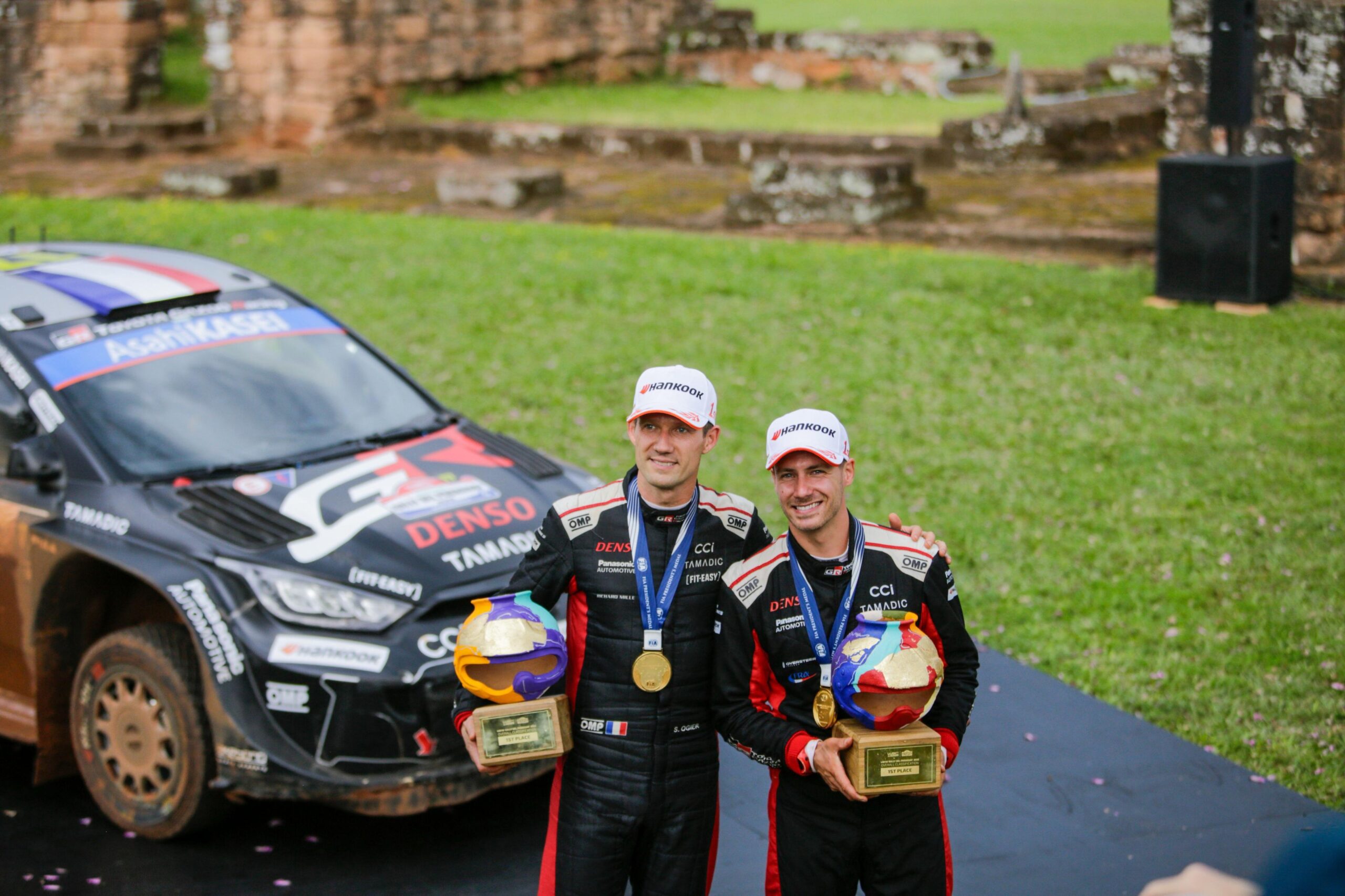 ¡Los ganadores del WRC Paraguay fueron los franceses Sebastien Ogier y Vincent Landais!