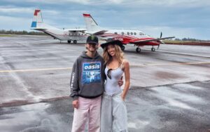 El mensaje que dedicó a Paraguay la novia modelo del piloto de rally Oliver Solberg