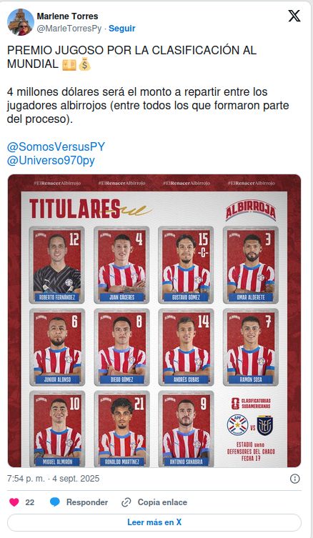 ¡Oh wous! ¡El millonario premio que APF otorgará al plantel mundialista!