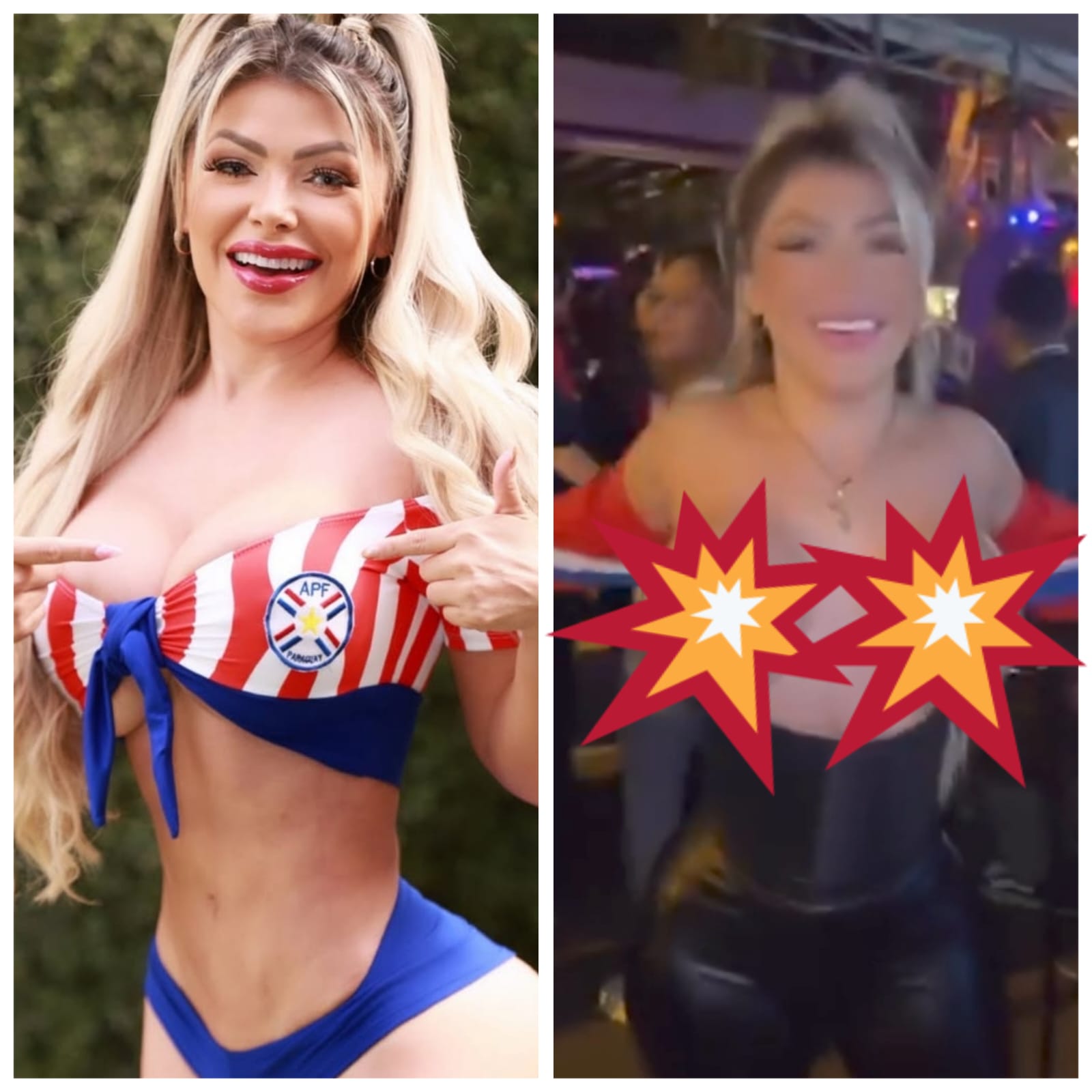 (VIDEO)¡Yenys Olmedo alegó a hinchas albirrojos que festejaban con un completo topless!