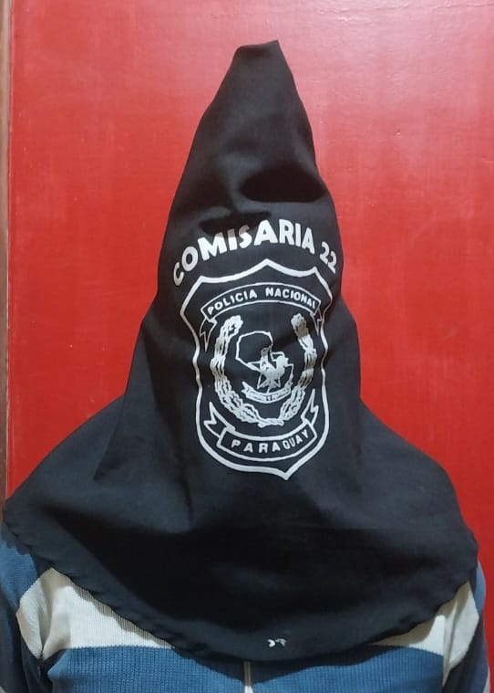 Ojepillapaite cuando llevaba objetos robados ndaje