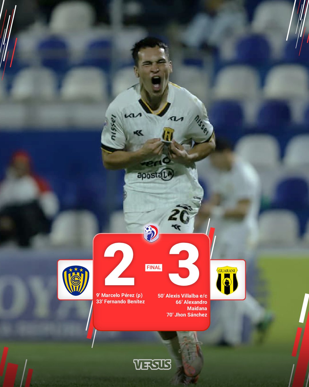 ¡Guaraní logró un triunfazo en Itauguá ante Sportivo Luqueño!