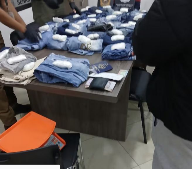 Hallaron el “purete” oculto en vaqueros a punto de embarcar en el Aeropuerto Silvio Pettirossi