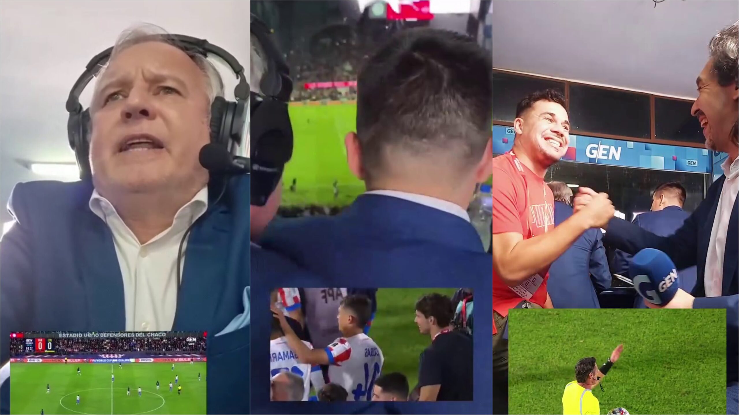 (VIDEO) ¡Mirá cómo se vivió en cabina! Salvador Hícar lloró e hizo llorar al rollo con su relato de la clasificación al Mundial