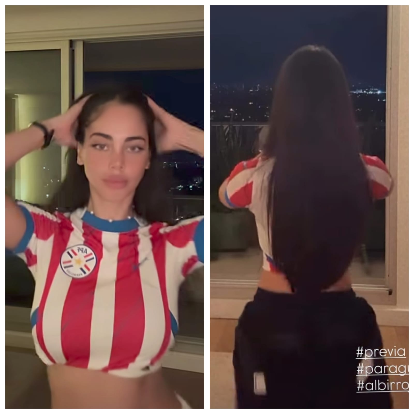 (VIDEO) Ex de Iturbe calentó la previa de la Albirroja con bailecito sensual