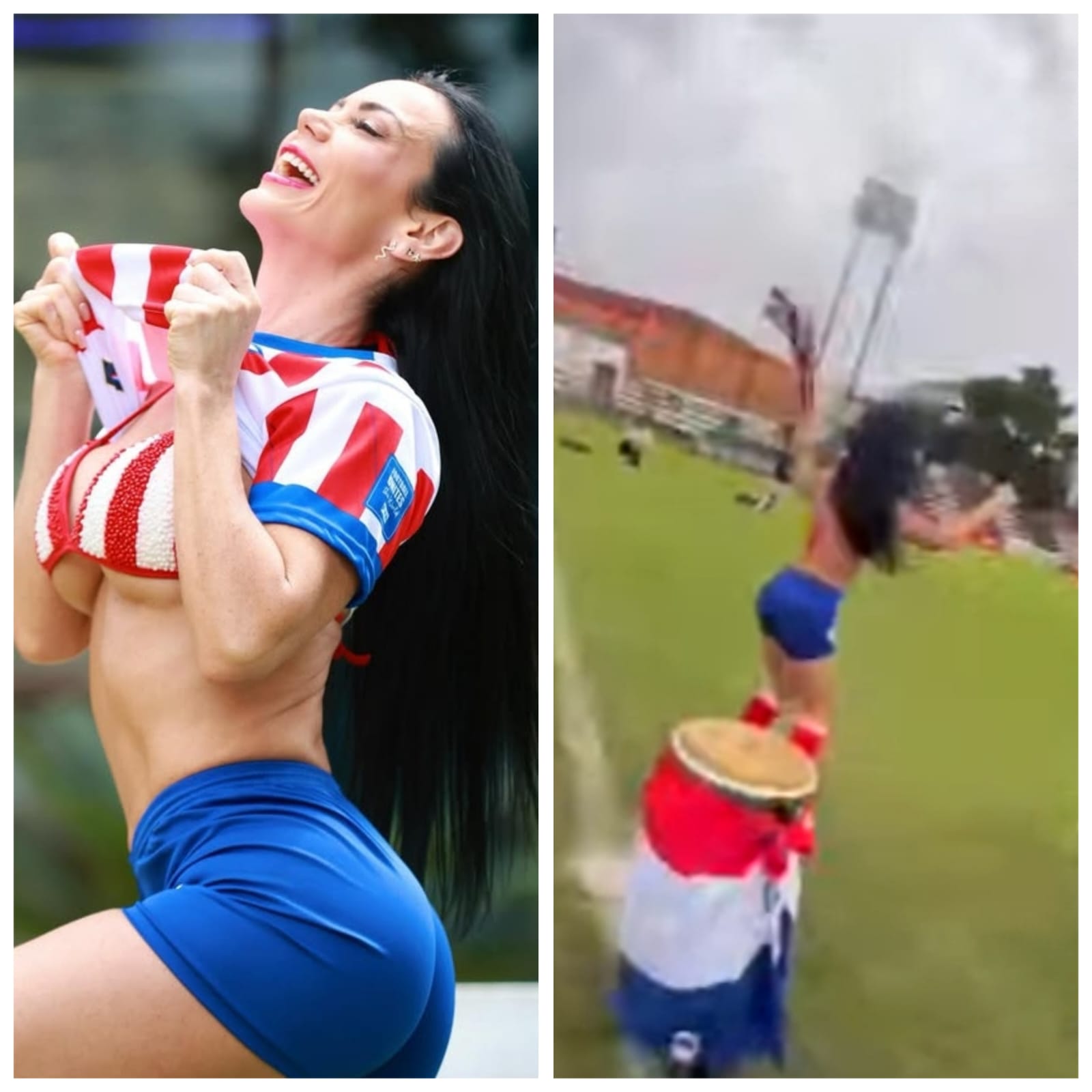 (VIDEO)¡Pame Rodríguez armó escándalo en el estadio del Rayadito por video hot para la Albirroja!