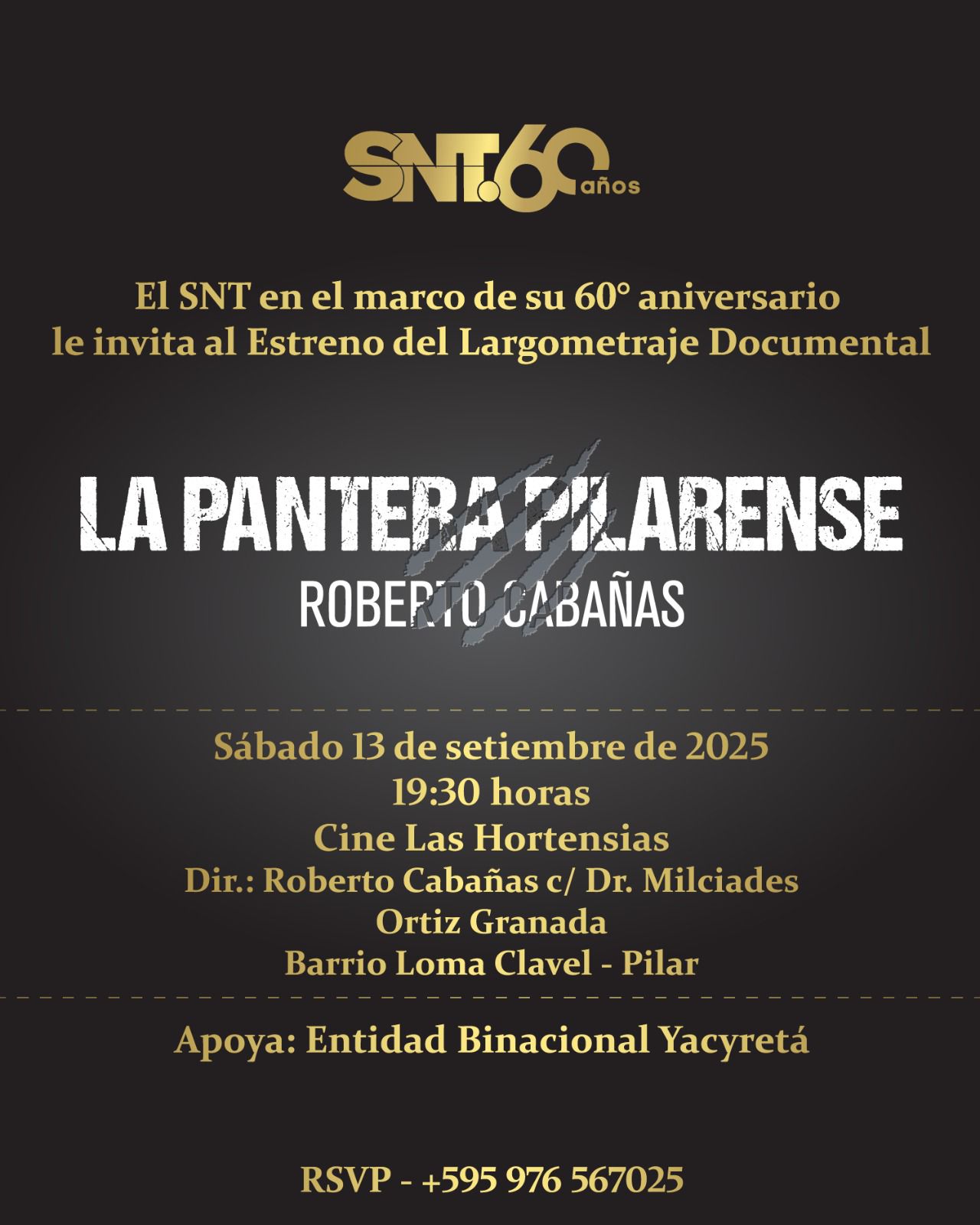 Estrenarán largometraje de la Pantera Roberto Cabañas