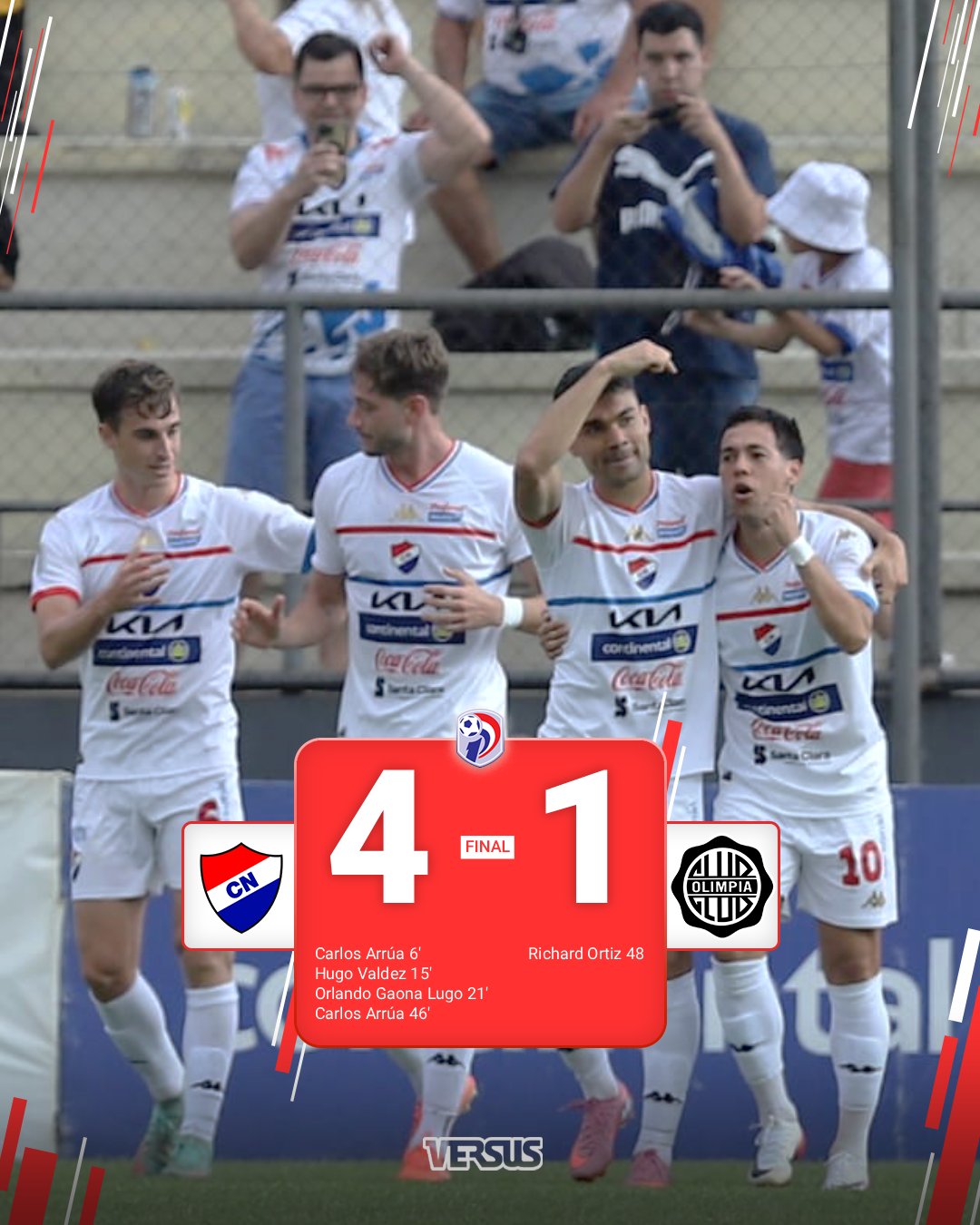 Nacional noqueó al Decano y los hinchas de la franja armaron sarambi