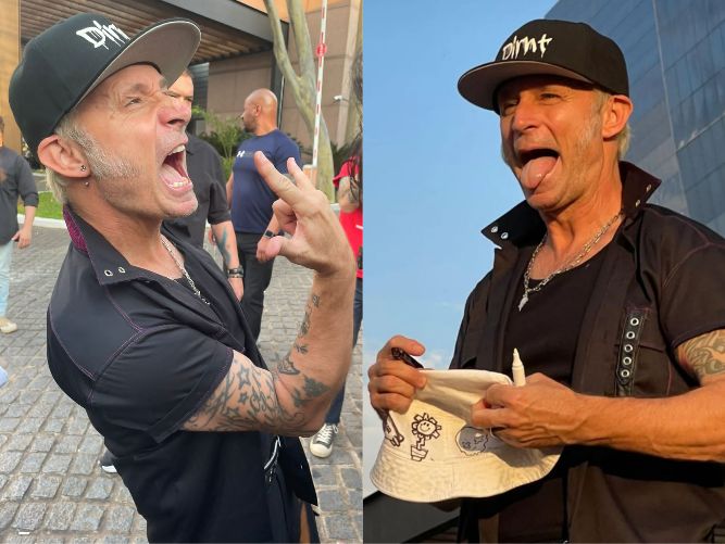 (VIDEO). Bajista de Green Day sorprendió a sus fans al salir afuera de su hotel