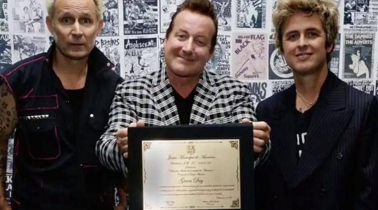 ¡Ohh wous! Los muchachis de Green Day fueron declarados visitantes ilustres
