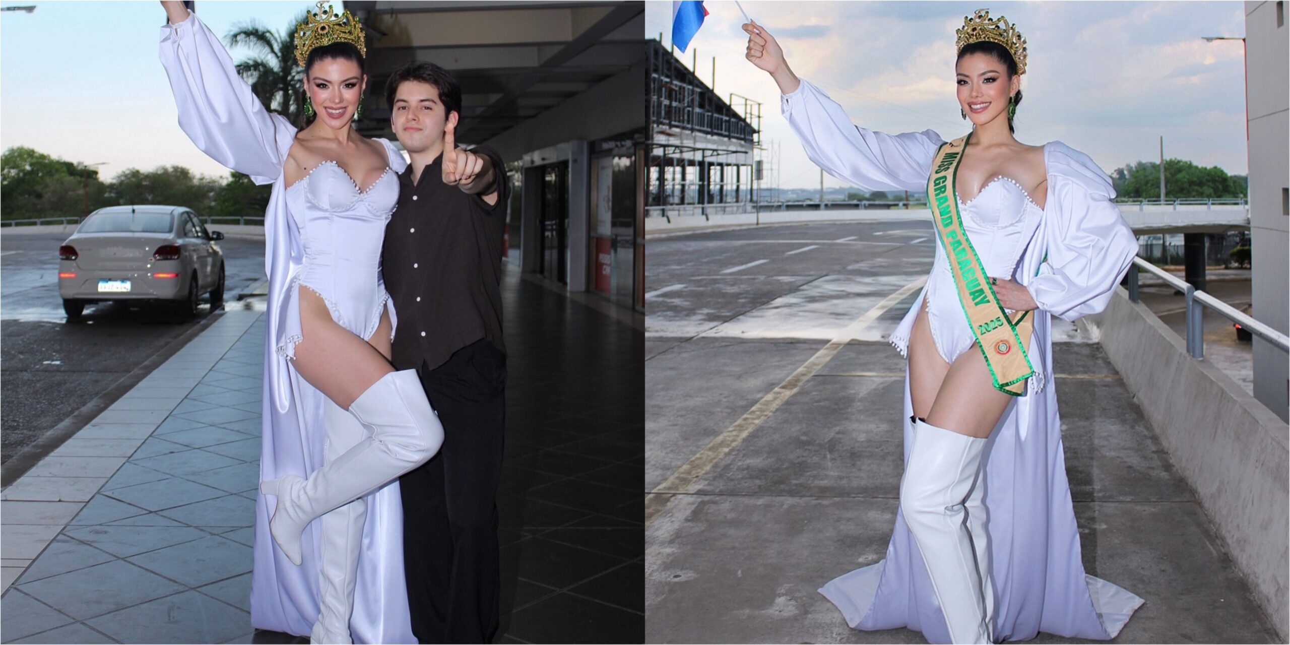 (GALERÍA) ¡Ñande Miss Grand sorprendió con su look osado para viajar a Tailandia!