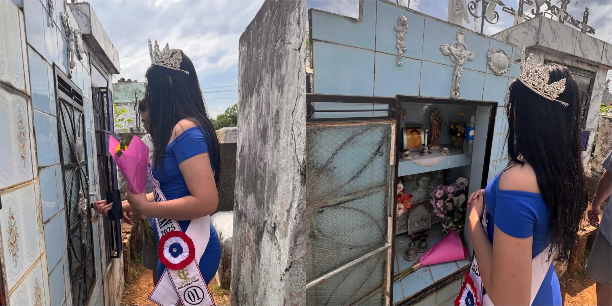 (GALERÍA) ¡Fue con corona y banda al cementerio!