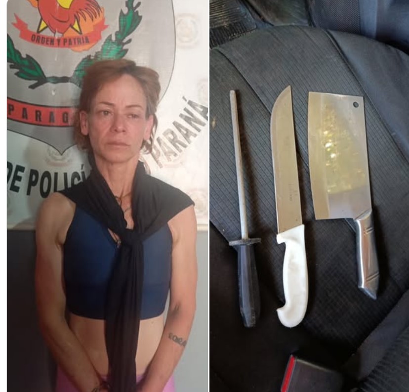 Brasileña tatáre ojapo sarambi,  hasta hirió a un comisario