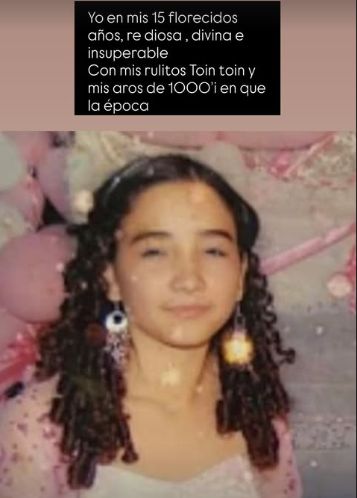 Marilina mostró sus fotos de mitakuña’i ha opuka de su pasado