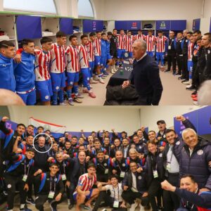 El profe Gus acompañó a los péndex en el debut victorioso de la sub 20