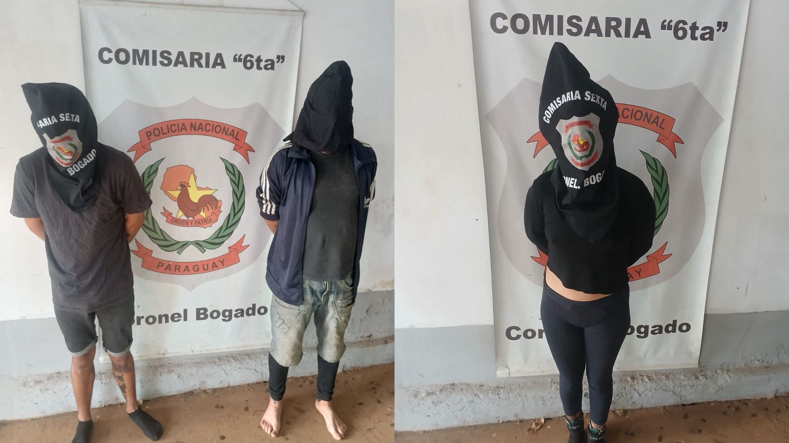 Tres charrúas caen detenidos por armar sarambi en una plaza de Coronel Bogado