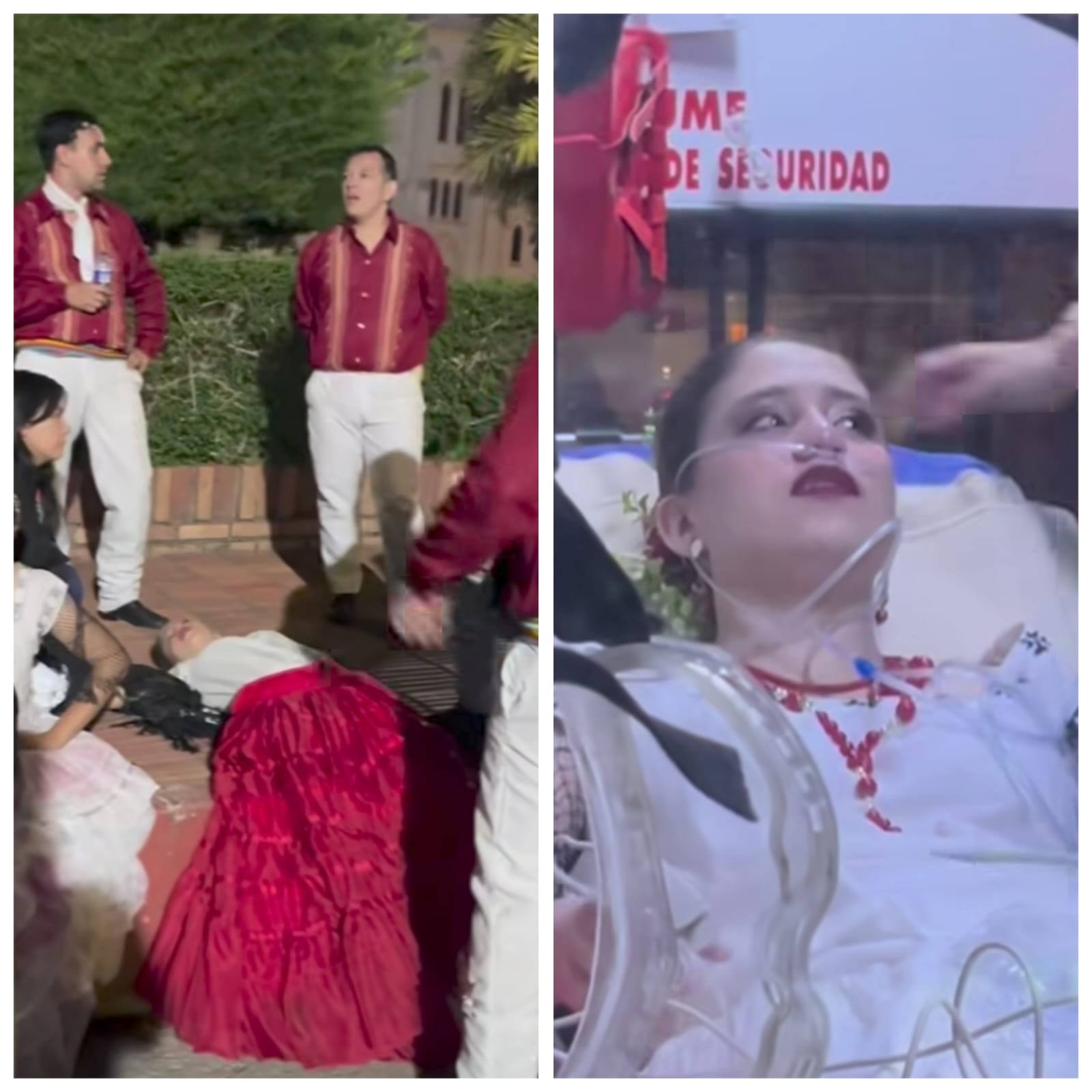 (VIDEO)¡Bailarines paraguayos desplomados en Colombia!: Ambulancias tuvieron que asistirlos