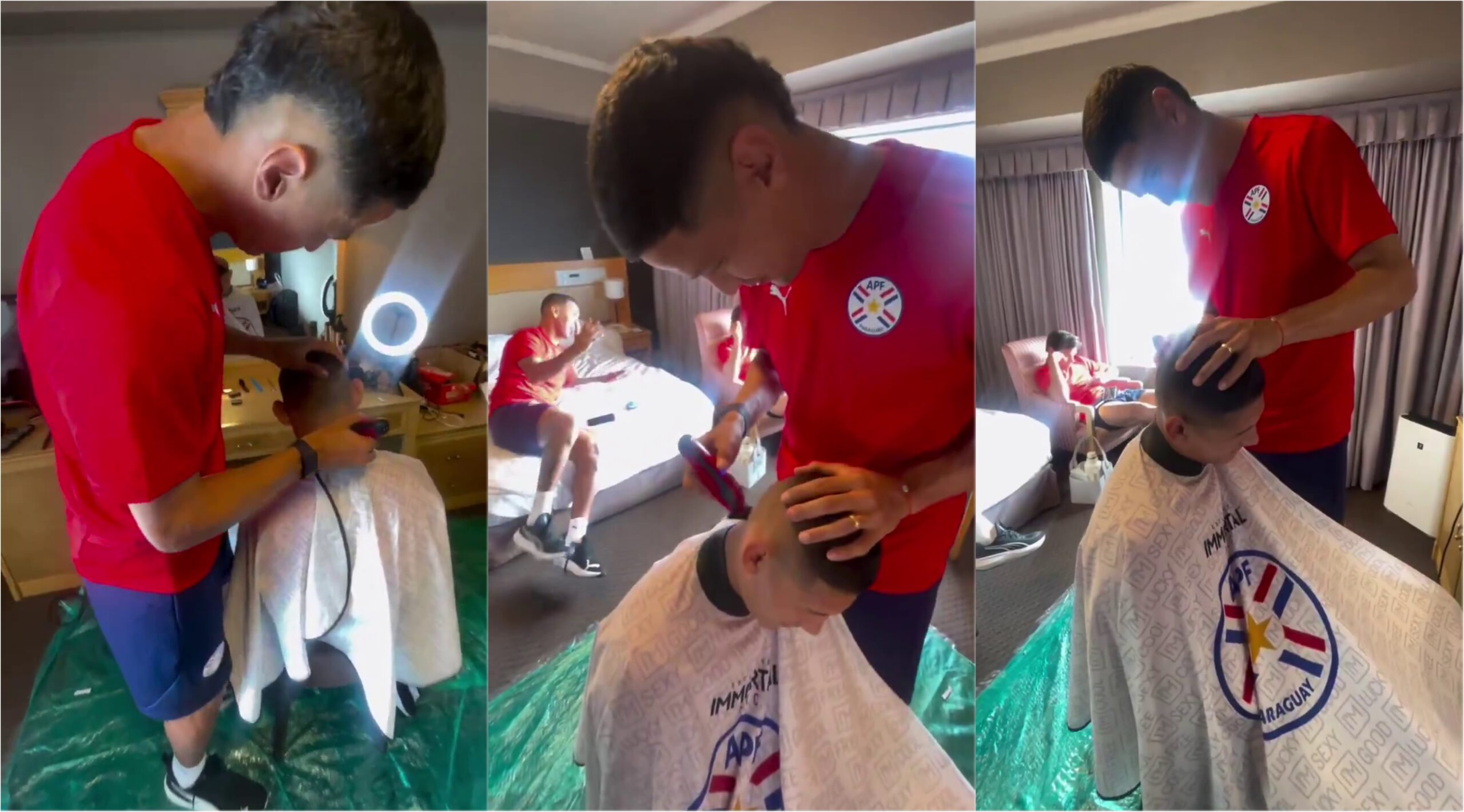 (VIDEO) ¡Mañami quién fue el peluquero de la Albirroja en Corea!