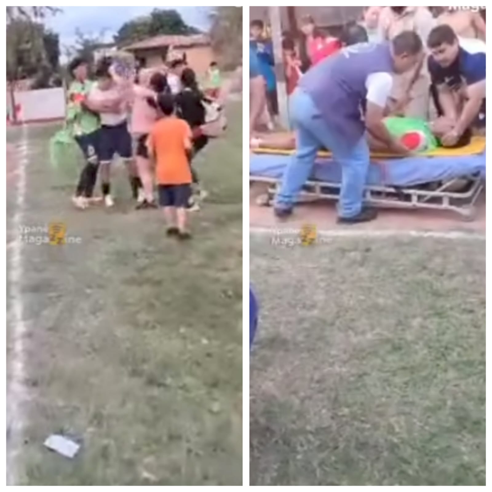 (VIDEO)Batalla campal en plena final de fútbol en Lambaré