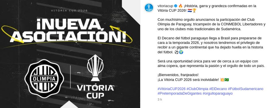 ¡Olimpia fue confirmado para jugar un amistoso internacional!