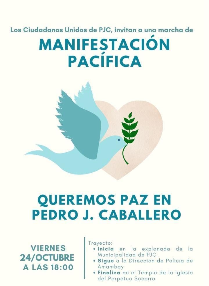 Pedro Juan dice “¡Basta!” y sale a las calles a pedir paz