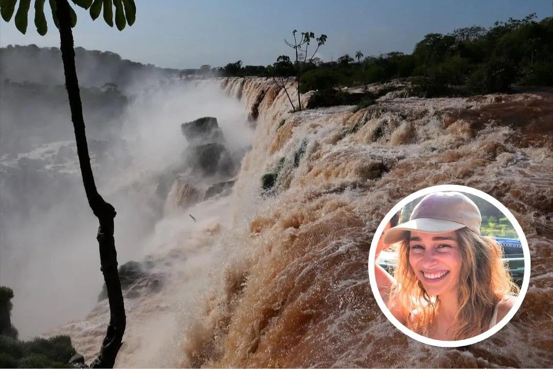 (VIDEO) Emilia Clarke, la madre de dragones de “Game of Thrones”, visitó las Cataratas del Iguazú