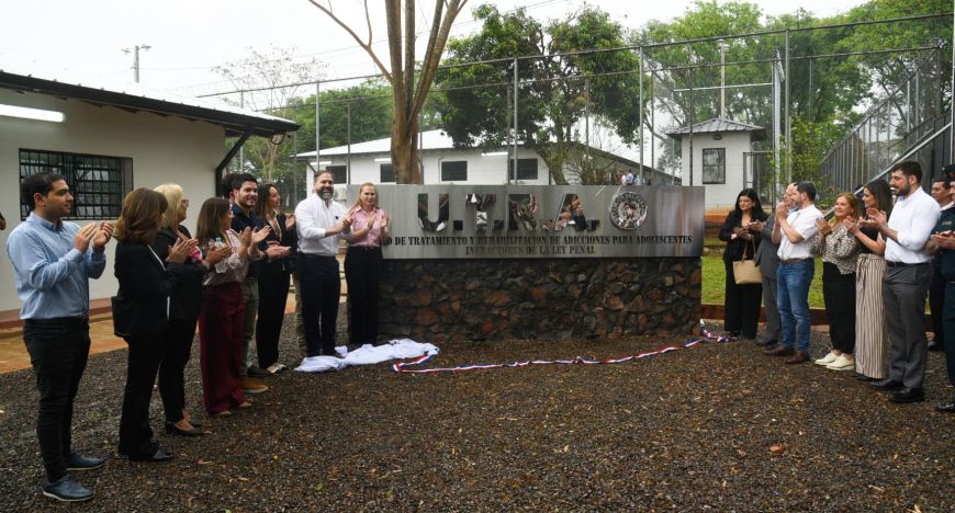 Gobierno inaugura Unidad de Tratamiento y Rehabilitación de Adicciones para pendex