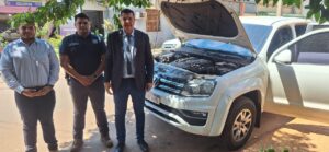 Incautan camioneta con captura