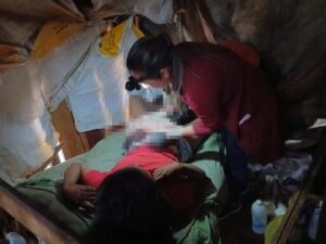 Sy indígena parió en una ambulancia