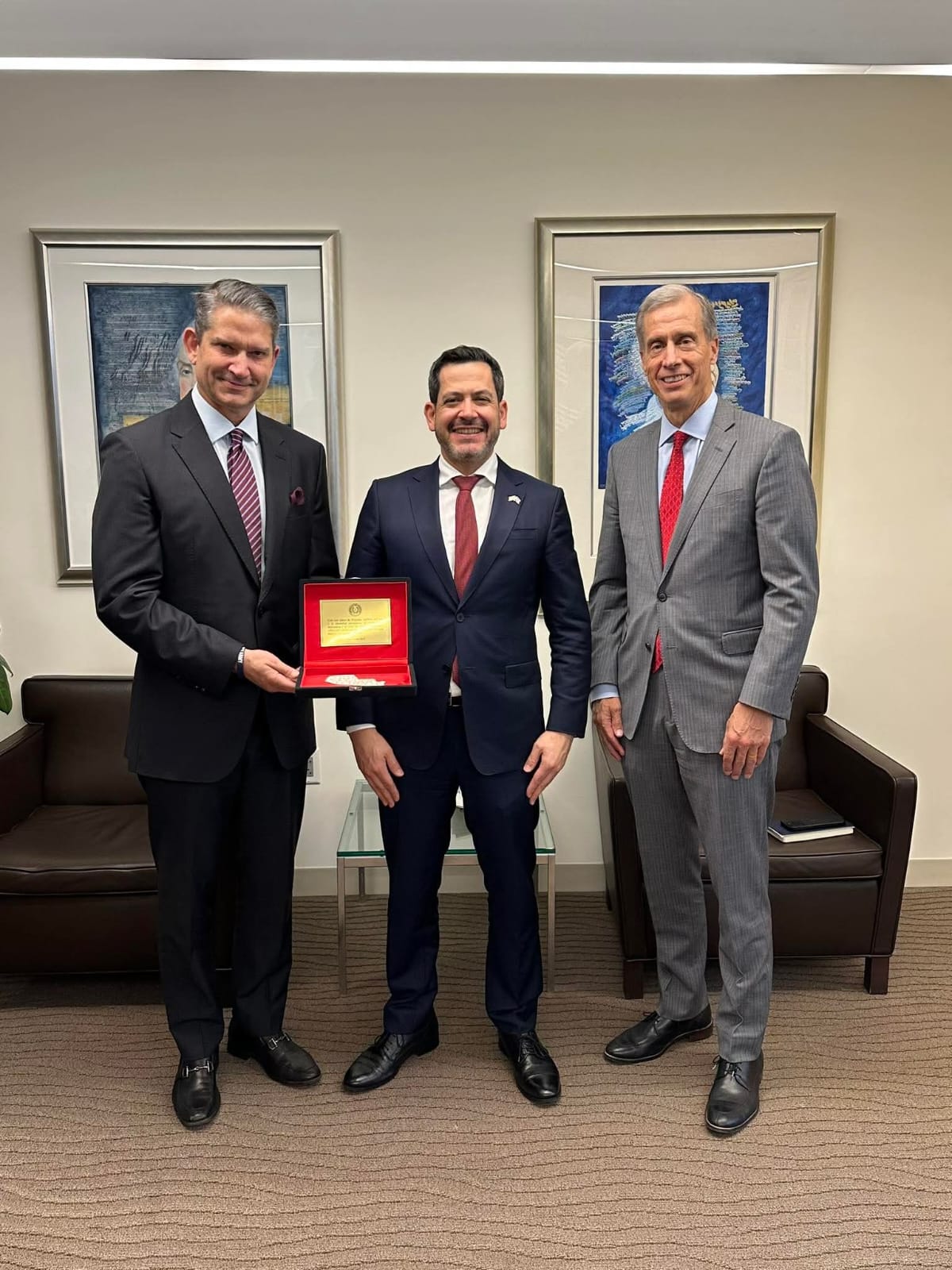 Dipu encabeza reu mabarete para fortalcer relaciones con Israel y yankilandia