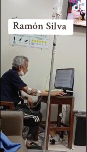 Ramón Silva sorprendió al rollo trabajando desde el hospital 