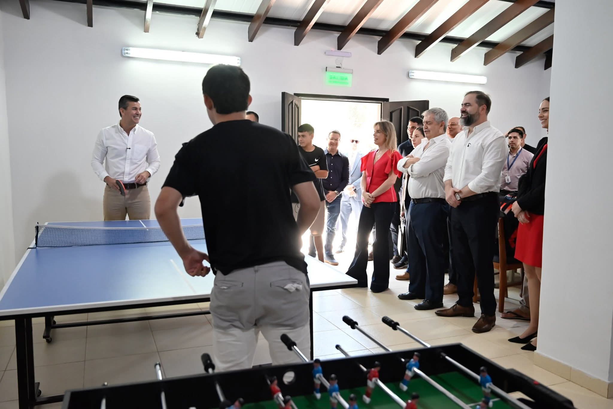 Santiago Peña compartió con jóvenes del centro de adicciones