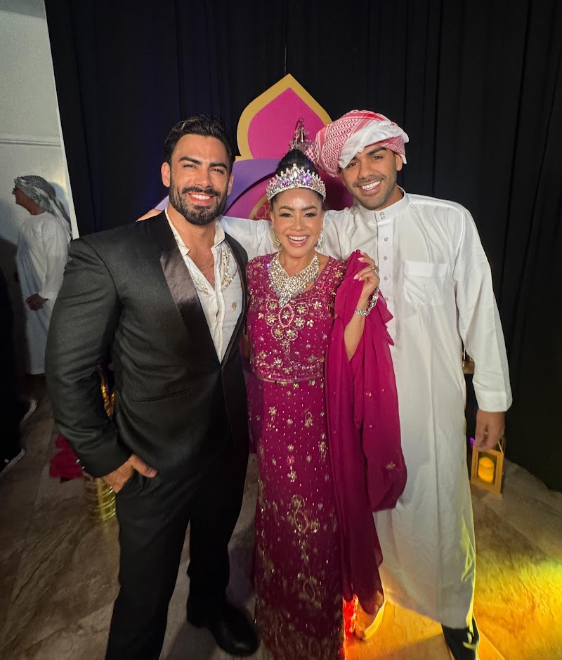 Artista paraguayo cantó y bailó con famosos en fiestaza de Miami